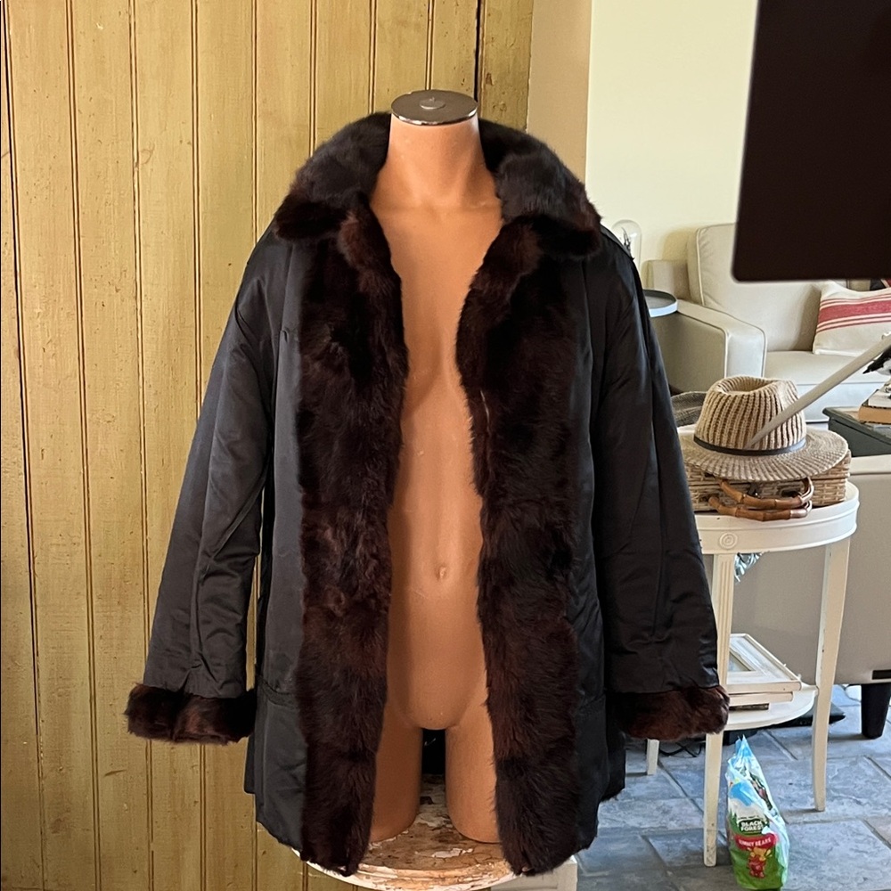 MINK COAT REAL FUR - Picture 13 of 14